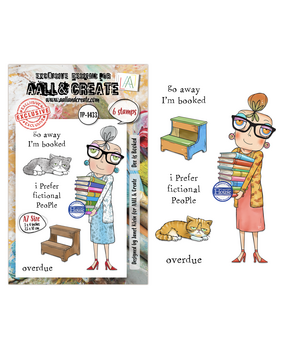 Aall and Create Dee Infiltered A7 Stamp Sets Dee is Booked by Janet Klein (AALL-TP-1433)