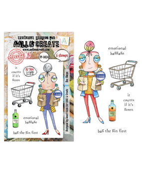 Aall and Create Dee Infiltered A7 Stamp Sets Dee Shops by Janet Klein (AALL-TP-1434)