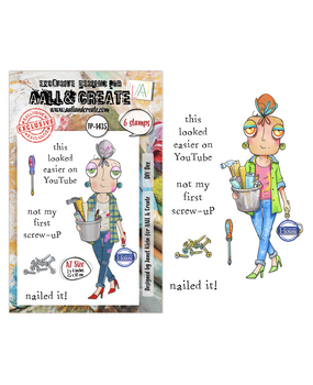 Aall and Create Dee Infiltered A7 Stamp Sets DIY Dee by Janet Klein (AALL-TP-1435)