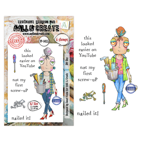 Aall and Create Dee Infiltered A7 Stamp Sets DIY Dee by Janet Klein (AALL-TP-1435) Aall and Create Dee Infiltered A7 Stamp Sets DIY Dee by Janet Klein (AALL-TP-1435)