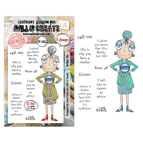 Aall and Create Dee Infiltered A7 Stamp Sets Mother Dee by Janet Klein (AALL-TP-1436) Aall and Create Dee Infiltered A7 Stamp Sets Mother Dee by Janet Klein (AALL-TP-1436)