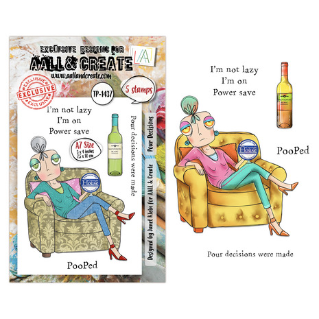 Aall and Create Dee Infiltered A7 Stamp Sets Pour Decisions by Janet Klein (AALL-TP-1437) Aall and Create Dee Infiltered A7 Stamp Sets Pour Decisions by Janet Klein (AALL-TP-1437)