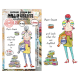 Aall and Create Dee Infiltered A7 Stamp Sets Purr-plexed Dee by Janet Klein (AALL-TP-1438)