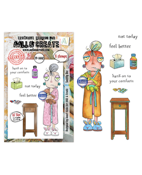Aall and Create Dee Infiltered A7 Stamp Sets Sniffly Dee by Janet Klein (AALL-TP-1440)