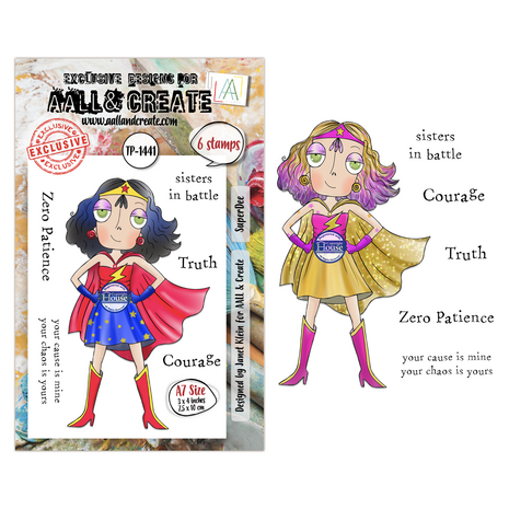 Aall and Create Dee Infiltered A7 Stamp Sets SuperDee by Janet Klein (AALL-TP-1441) Aall and Create Dee Infiltered A7 Stamp Sets SuperDee by Janet Klein (AALL-TP-1441)