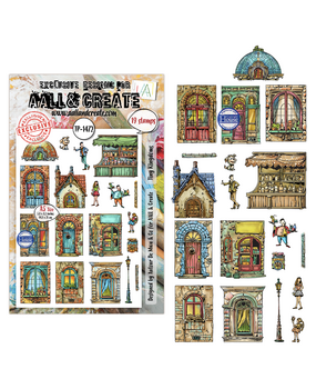 Aall and Create Dreamtropolis A5 Stamp Sets Tiny Kingdoms by Autour De Mwa & Co (AALL-TP-1472)