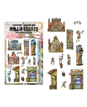 Aall and Create Dreamtropolis A6 Stamp Sets The Little Borough by Autour De Mwa & Co (AALL-TP-1475)