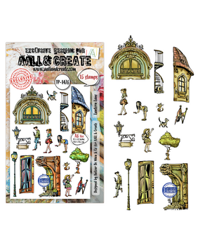 Aall and Create Dreamtropolis A6 Stamp Sets Lantern Lane by Autour De Mwa & Co (AALL-TP-1476)