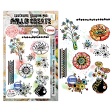 Aall and Create Lovely Couleurs A6 Stamp Sets Funny Coquelicots by Azoline (AALL-TP-1477)