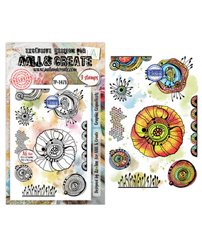 Aall and Create Lovely Couleurs A6 Stamp Sets Graphic Coquelicots by Azoline (AALL-TP-1478)