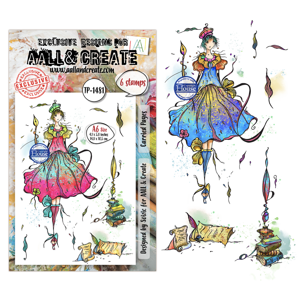 Aall and Create Carried Dreams A6 Stamp Sets Carried Pages by Soizic (AALL-TP-1481) Aall and Create Carried Dreams A6 Stamp Sets Carried Pages by Soizic (AALL-TP-1481)