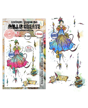 Aall and Create Carried Dreams A6 Stamp Sets Carried Pages by Soizic (AALL-TP-1481)