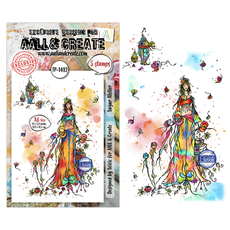 Aall and Create Carried Dreams A6 Stamp Sets Sugar Atelier by Soizic (AALL-TP-1482) Aall and Create Carried Dreams A6 Stamp Sets Sugar Atelier by Soizic (AALL-TP-1482)