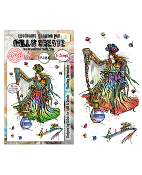 Aall and Create Carried Dreams A6 Stamp Sets Floating Harmonies by Soizic (AALL-TP-1484)