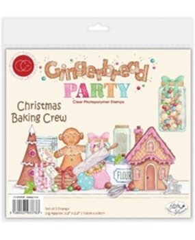 Craft Consortium Gingerbread Party A6 Photopolymer Stamp Set Cookie Tester by Helz Cuppleditch (CCLSTMP010)