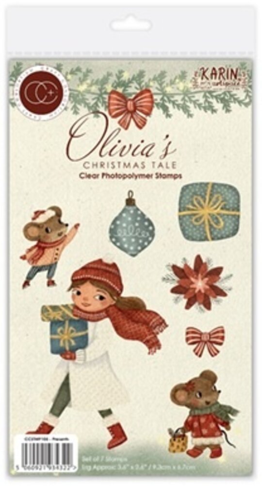 Craft Consortium Olivia's Christmas Tale Clear A6 Photopolymer Stamp Set Presents (CCSTMP105) Craft Consortium Olivia's Christmas Tale Clear A6 Photopolymer Stamp Set Presents (CCSTMP105)