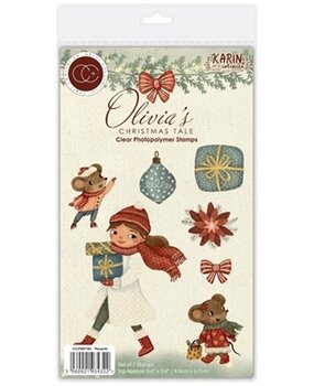 Craft Consortium Olivia's Christmas Tale Clear A6 Photopolymer Stamp Set Presents (CCSTMP105)
