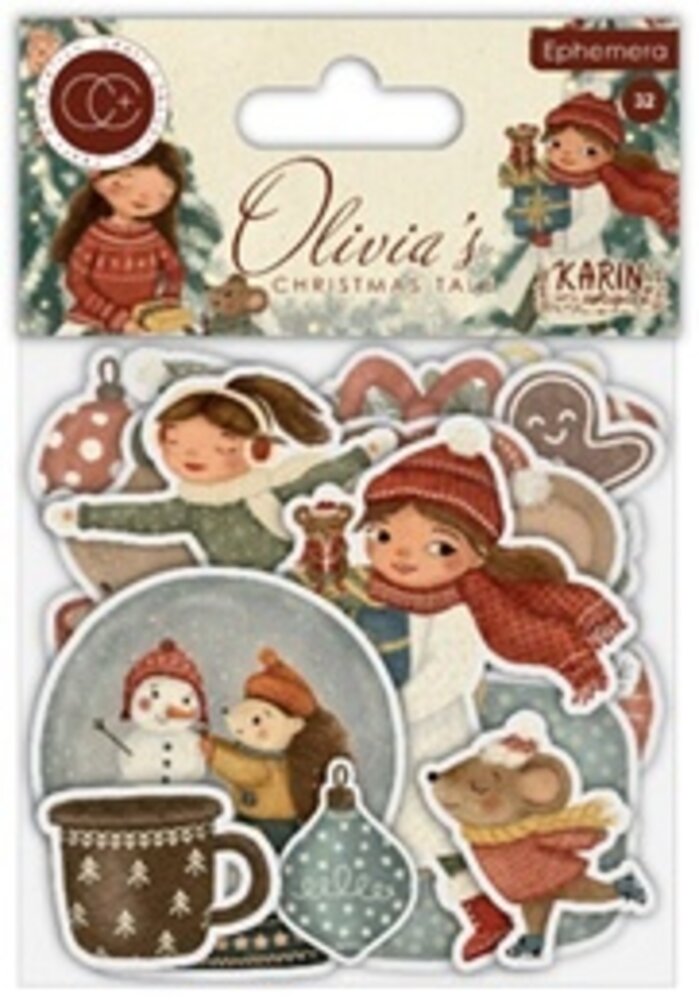 Craft Consortium Olivia's Christmas Tale Premium Ephemera Set (32pcs) (CCEPH016) Craft Consortium Olivia's Christmas Tale Premium Ephemera Set (32pcs) (CCEPH016)