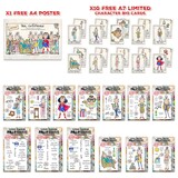 Aall and Create Dee Infiltered A5 Stamp Bundle Miss Dee by Janet Klein (AALL-PCK-JK004)
