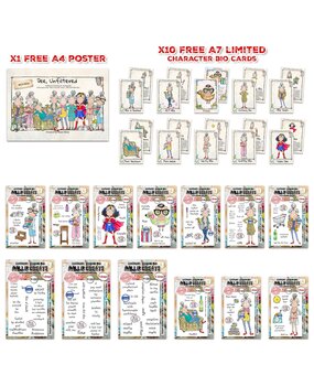 Aall and Create Dee Infiltered A5 Stamp Bundle Miss Dee by Janet Klein (AALL-PCK-JK004)