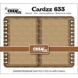 Crealies Cardzz Dies Gatefold Notebook Card Rectangle (CLCZ633)