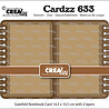 Crealies Cardzz Stansen Gatefold Notebook Card Rechthoek (CLCZ633)