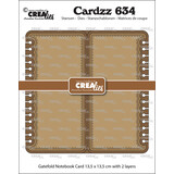 Crealies Cardzz Stansen Gatefold Notebook Card Vierkant (CLCZ634)