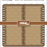 Crealies Cardzz Dies Gatefold Notebook Card Square (CLCZ634)