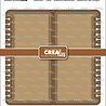 Crealies Cardzz Stansen Gatefold Notebook Card Vierkant (CLCZ634)
