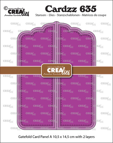 Crealies Cardzz Stansen Gatefold Card Paneel A (CLCZ635)