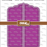 Crealies Cardzz Stansen Gatefold Card Paneel A (CLCZ635)