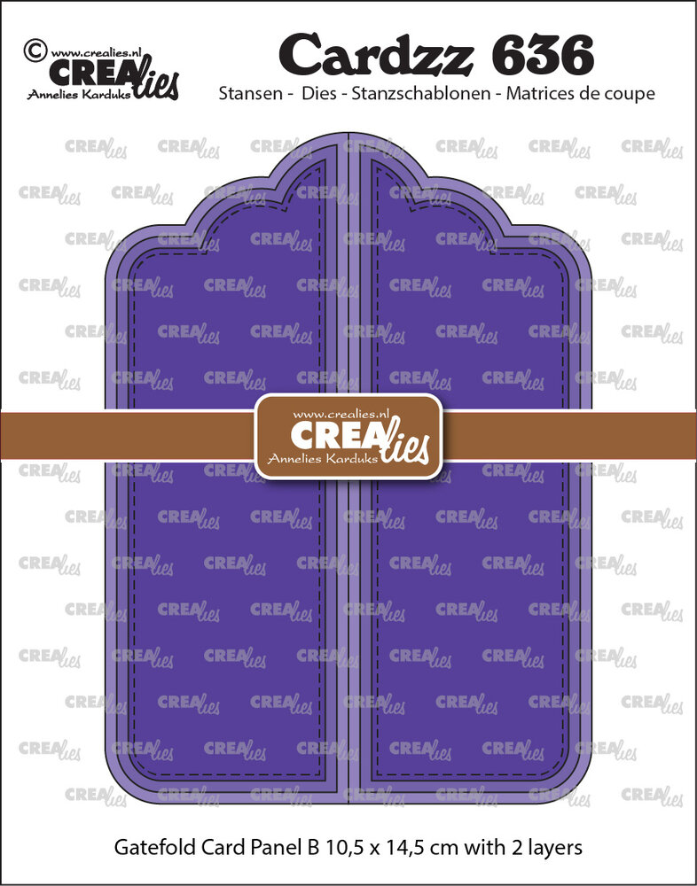 Crealies Cardzz Stansen Gatefold Card Paneel B (CLCZ636)