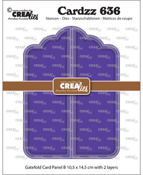 Crealies Cardzz Stansen Gatefold Card Paneel B (CLCZ636)