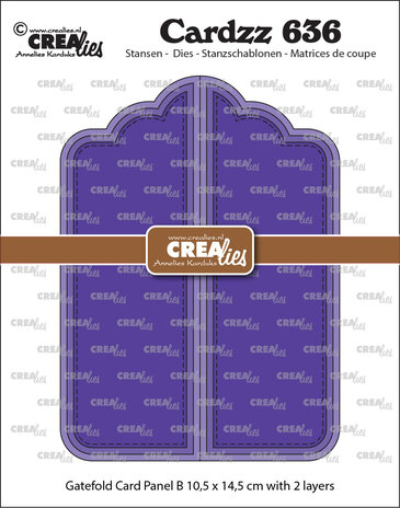 Crealies Cardzz Stansen Gatefold Card Paneel B (CLCZ636)