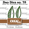 Crealies Duo Dies No. 75 Open Leaves 21 (CLDD75)
