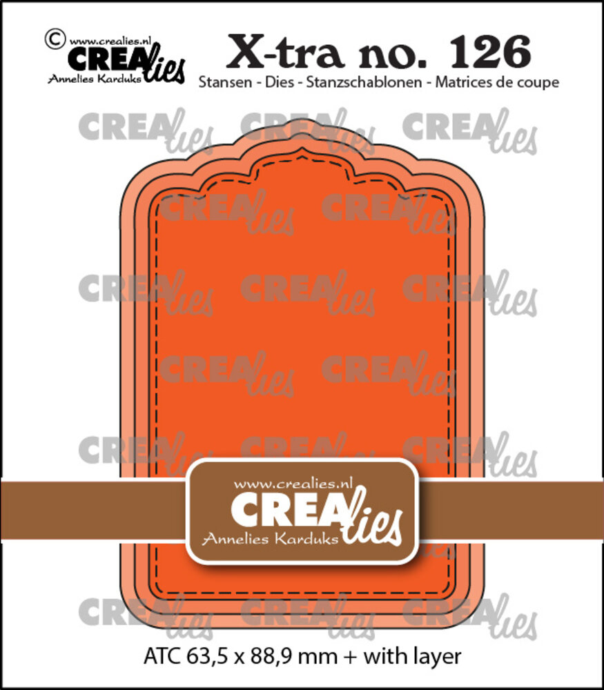 Crealies X-tra Stansen ATC Paneel A (CLXtra126)