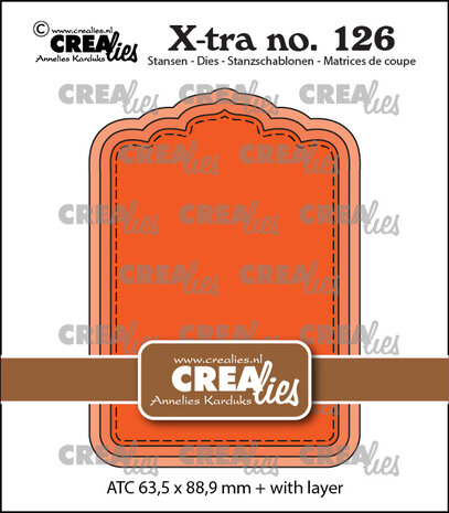 Crealies X-tra Stansen ATC Paneel A (CLXtra126)