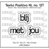 Crealies Texto Positivo Dies Dutch Blij Met Jou (POSNL127)