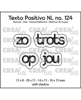 Crealies Texto Positivo Dies Dutch Zo Trots Op Jou (POSNL124)