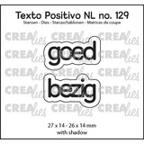 Crealies Texto Positivo Dies Dutch Goed Bezig (POSNL129)