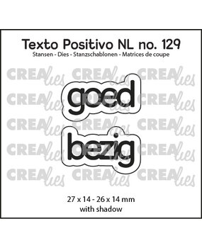 Crealies Texto Positivo Stansen Dutch Goed Bezig (POSNL129)