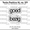 Crealies Texto Positivo Dies Dutch Goed Bezig (POSNL129)