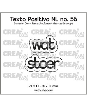 Crealies Texto Positivo Stansen Dutch Wat Stoer (POSNL56)