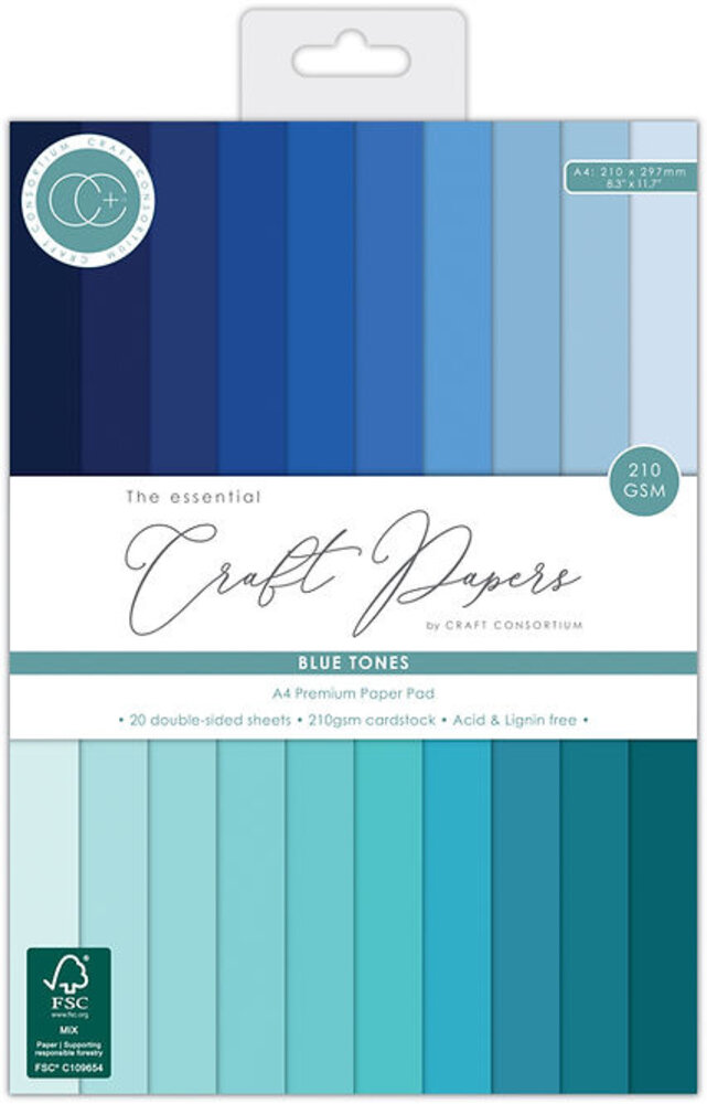 Craft Consortium The Essentials A4 Premium Cardstock Pad Grey Tones (CCCPAD007) Craft Consortium The Essentials A4 Premium Cardstock Pad Grey Tones (CCCPAD007)