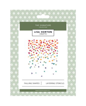Lisa Horton Crafts The Signature Layering Stencils Falling Shapes (LHCAS259)