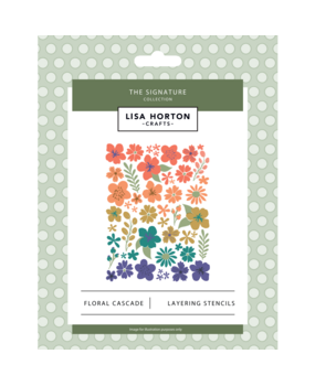 Lisa Horton Crafts The Signature Layering Stencils Floral Cascade (LHCAS258)
