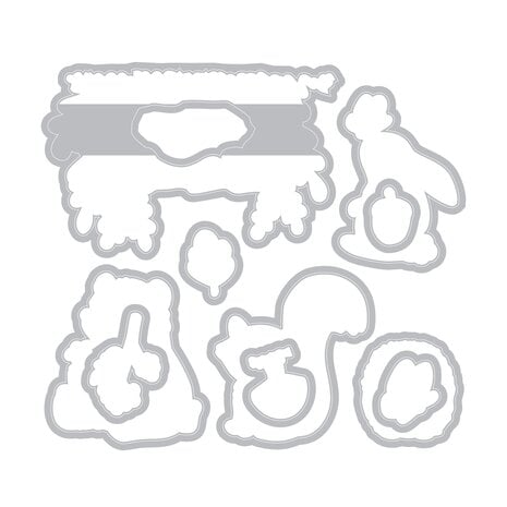 Sizzix Kid Create Clear Stamps Set w/Framelits Die Forest Friends (10+10pcs) (667153) Sizzix Kid Create Clear Stamps Set w/Framelits Die Forest Friends (10+10pcs) (667153)