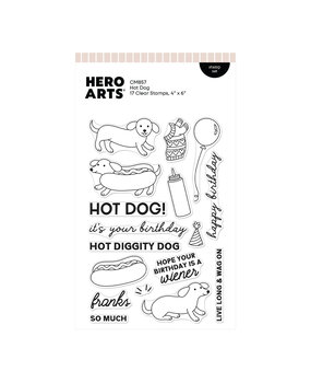 Hero Arts Coney Club Clear Stamp Set Hot Dog (CM857)