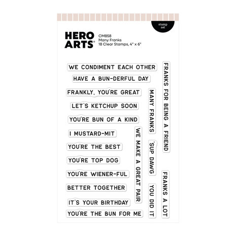 Hero Arts Coney Club Clear Stamp Set Many Franks (CM858) Hero Arts Coney Club Clear Stamp Set Many Franks (CM858)