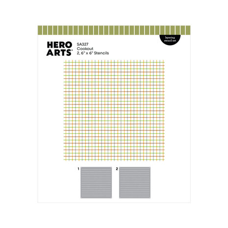 Hero Arts Coney Club Layering Stencil Set Cookout (SA327) Hero Arts Coney Club Layering Stencil Set Cookout (SA327)